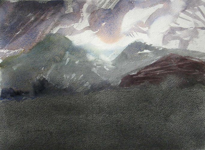 Newlands Shifting Clouds painting image