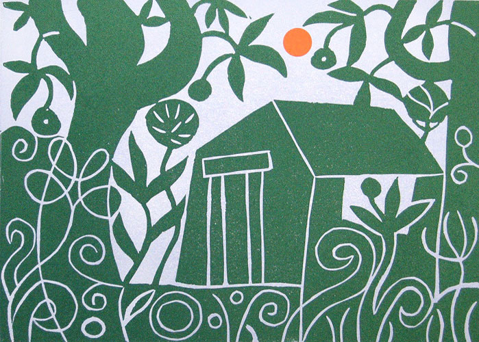 Garden Hut print image