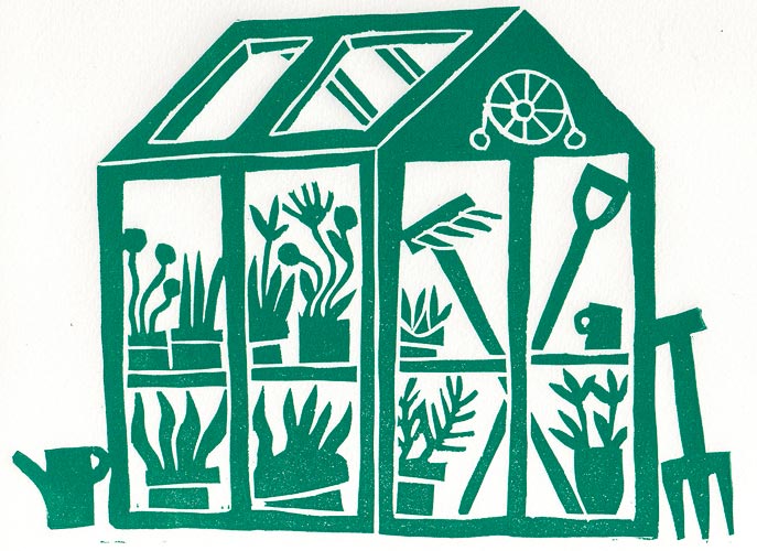 Greenhouse print image